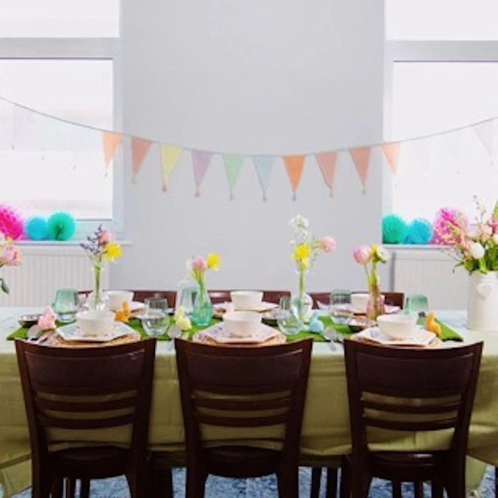 Pastel Rainbow Fabric Bunting - Image 3