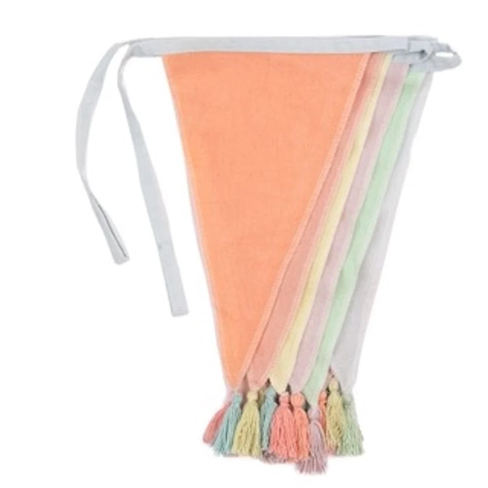 Pastel Rainbow Fabric Bunting - Image 4