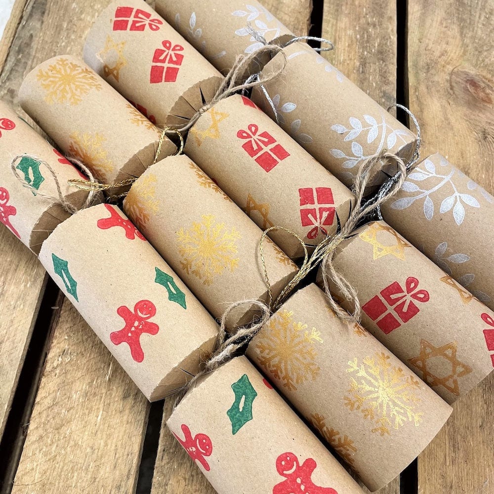 Kraft Brown Christmas Cracker Making Kit (6) - Image 3