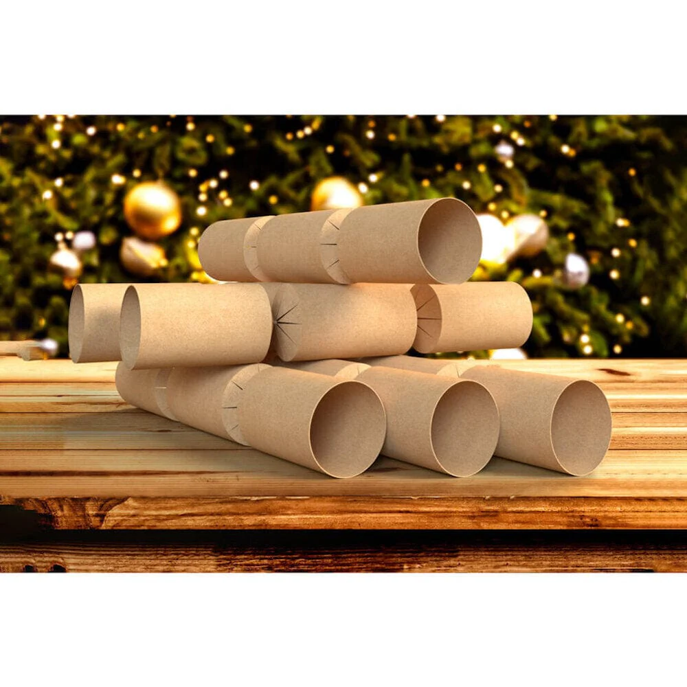 Kraft Brown Christmas Cracker Making Kit (6) - Image 5