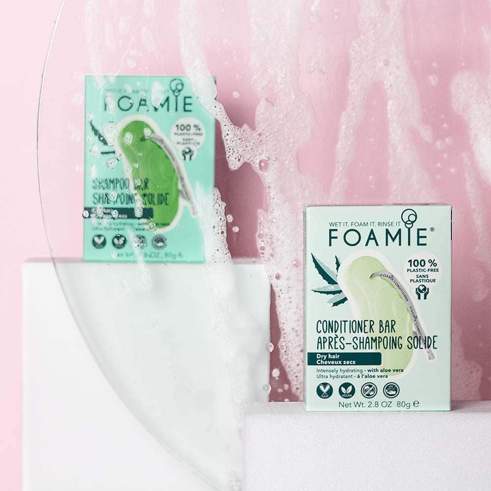 Aloe Vera Shampoo Bar for Dry Hair by FOAMIE - Image 4