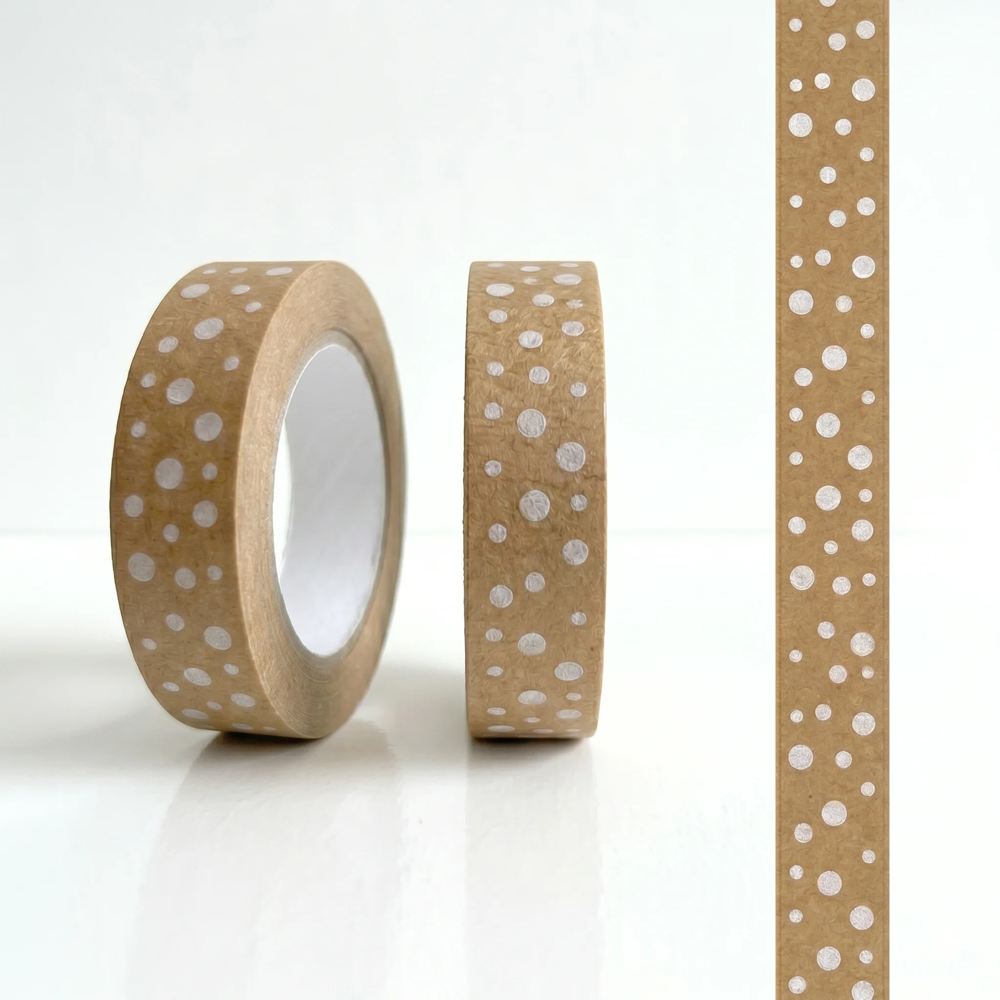 Polka Dot Biodegradable Paper Tape 24mm x 50m