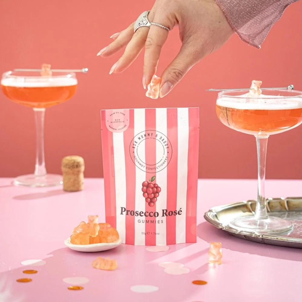 Prosecco Rosé Bears Gummies Gourmet Sweets - Image 3