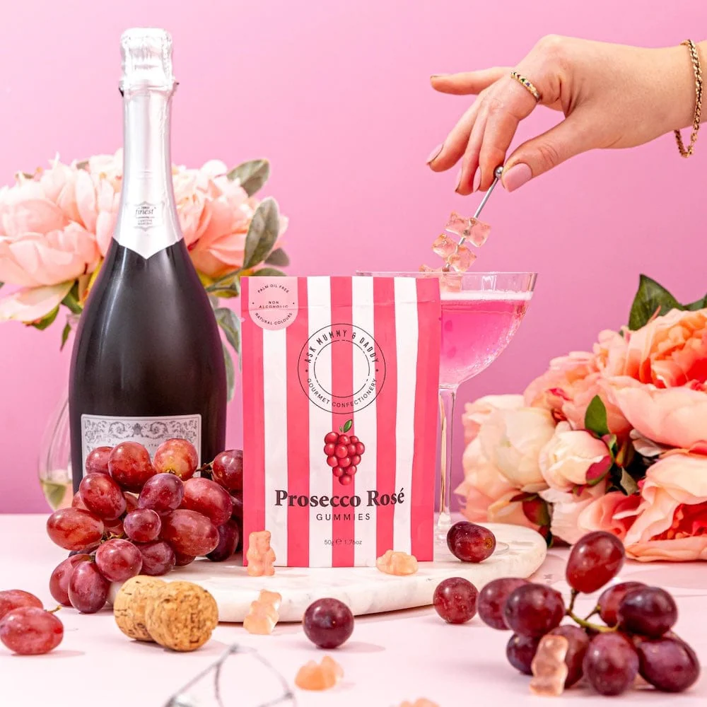 Prosecco Rosé Bears Gummies Gourmet Sweets - Image 4