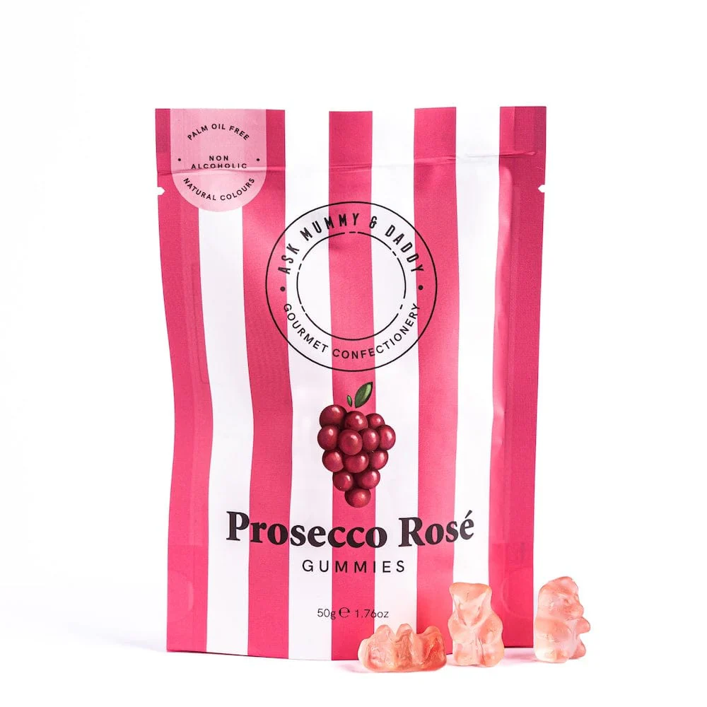 Prosecco Rosé Bears Gummies Gourmet Sweets - Image 6