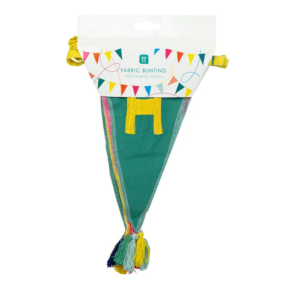 Rainbow Happy Birthday Fabric Bunting - Image 4