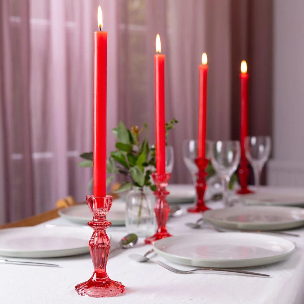Red Dinner Candle - Image 2