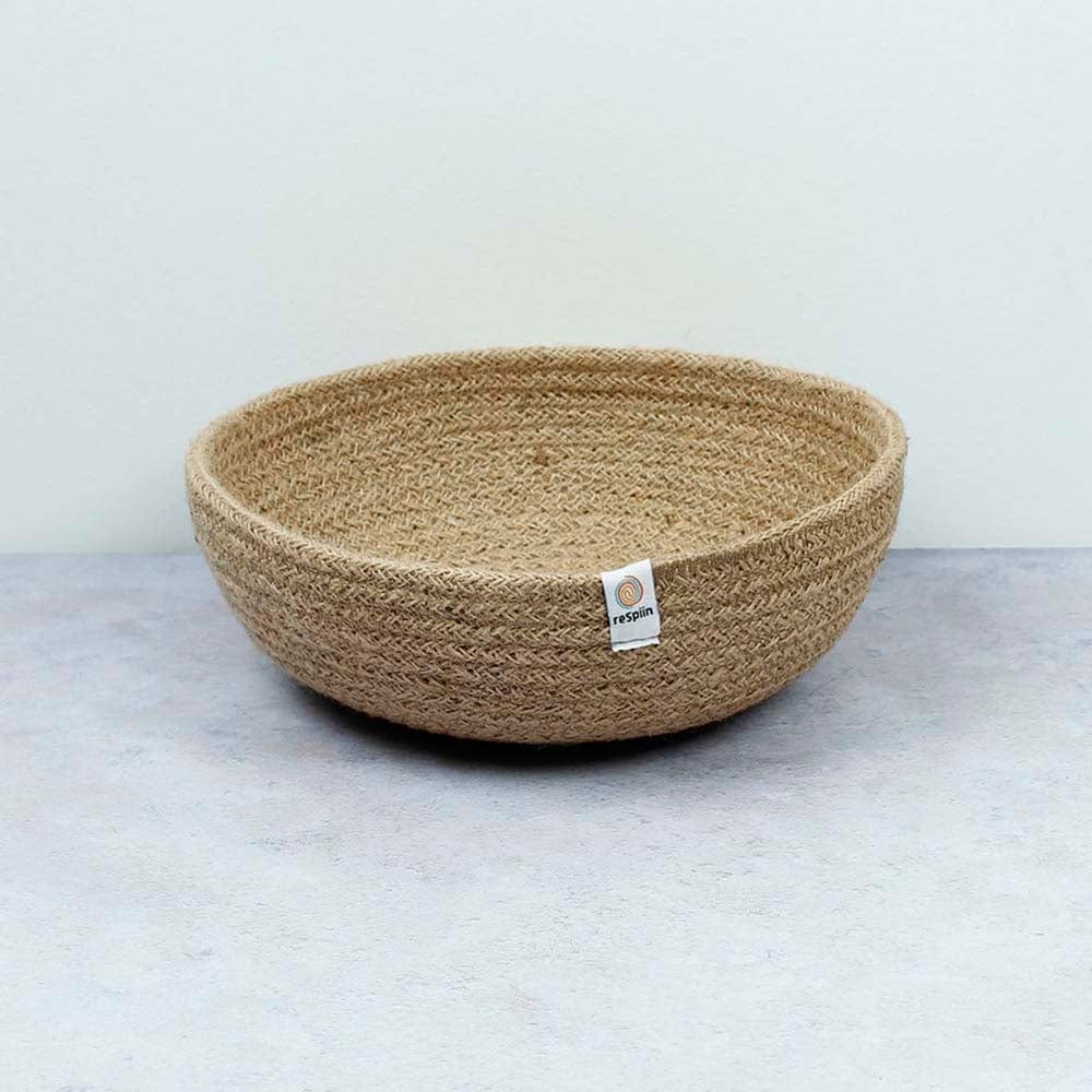 Respiin Medium Jute Bowl - Natural - Image 5