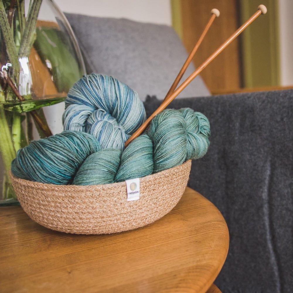 Respiin Medium Jute Bowl - Natural - Image 6