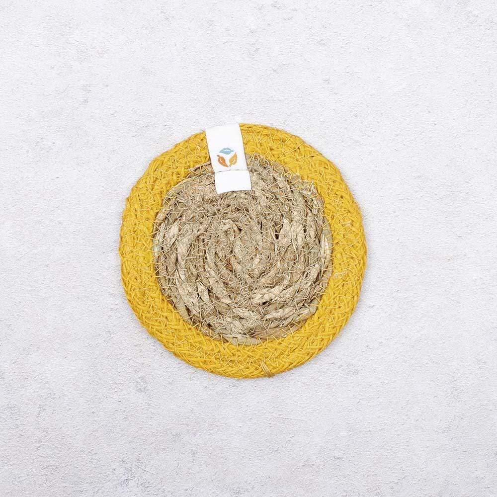 Respiin Round Seagrass & Jute Coaster - Image 10