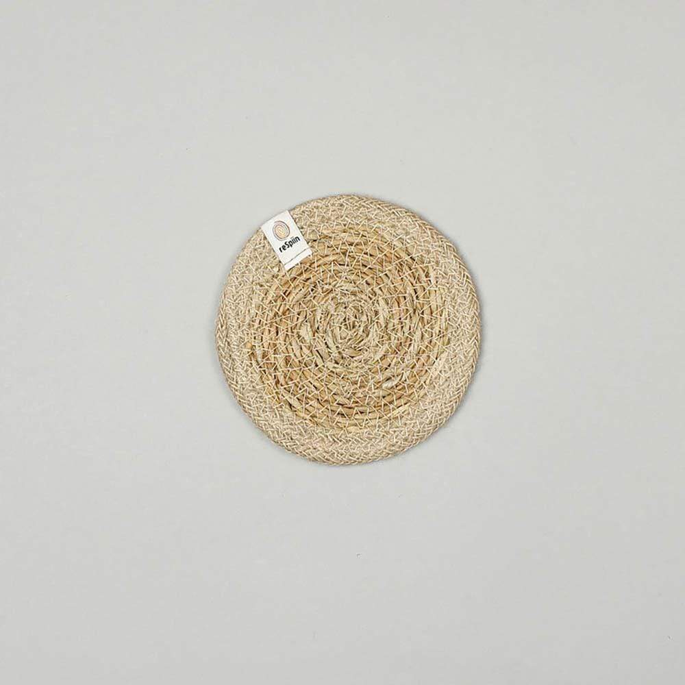 Respiin Round Seagrass & Jute Coaster - Image 14