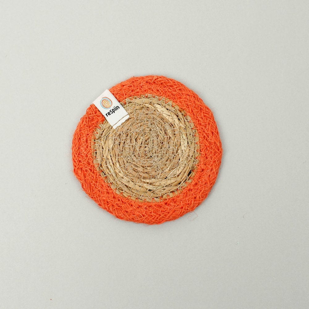 Respiin Round Seagrass & Jute Coaster - Image 6