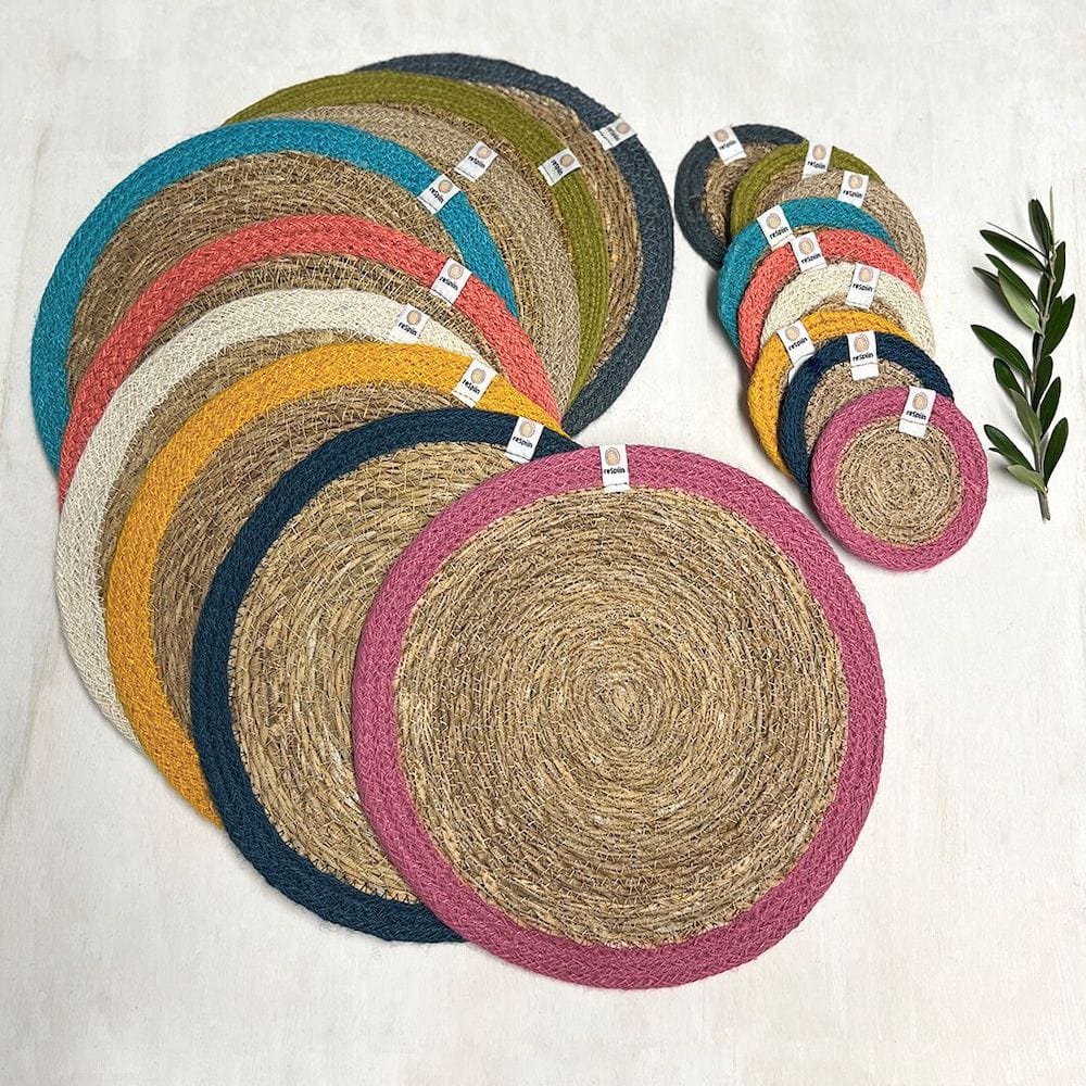 Respiin Round Seagrass & Jute Tablemat - Image 18