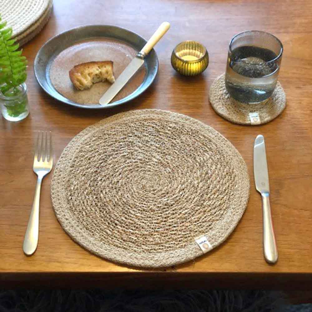 Respiin Round Seagrass & Jute Tablemat - Image 20