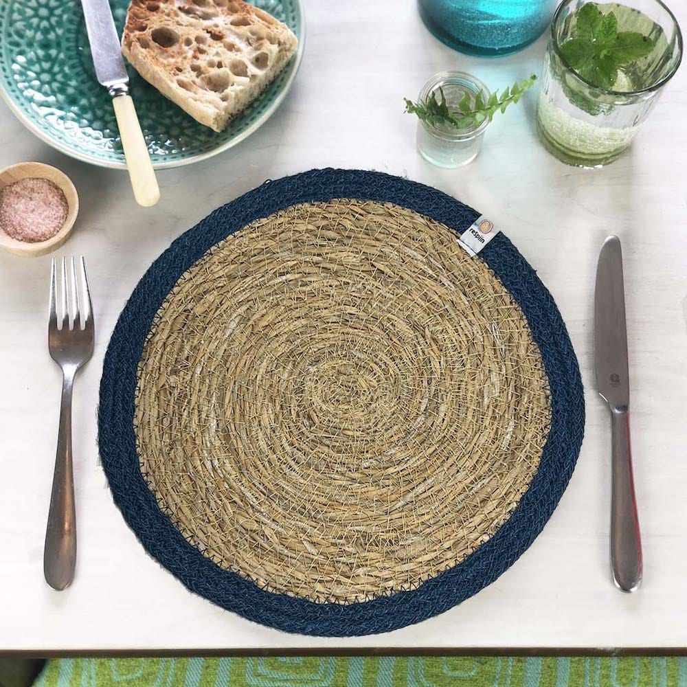 Respiin Round Seagrass & Jute Tablemat - Image 3