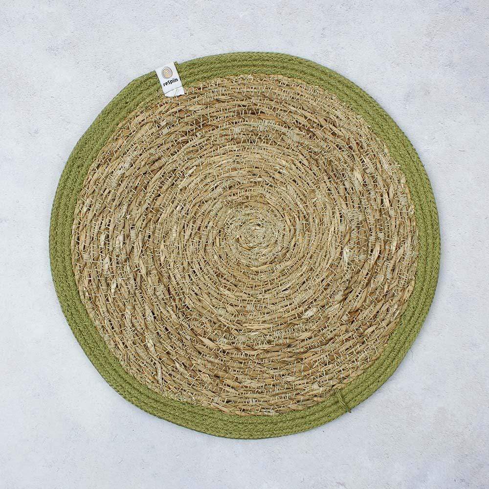 Respiin Round Seagrass & Jute Tablemat - Image 7