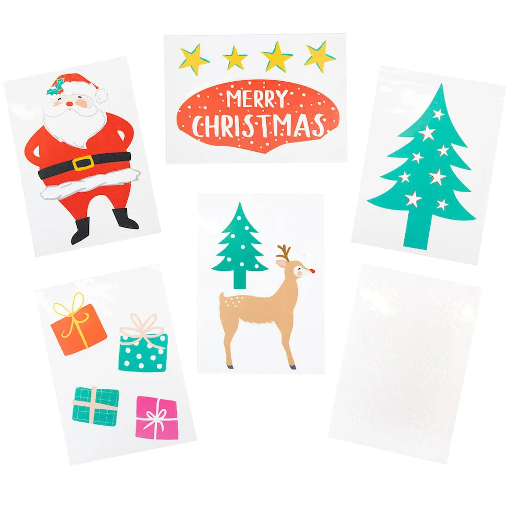 Santa Christmas Window Clings - Image 2