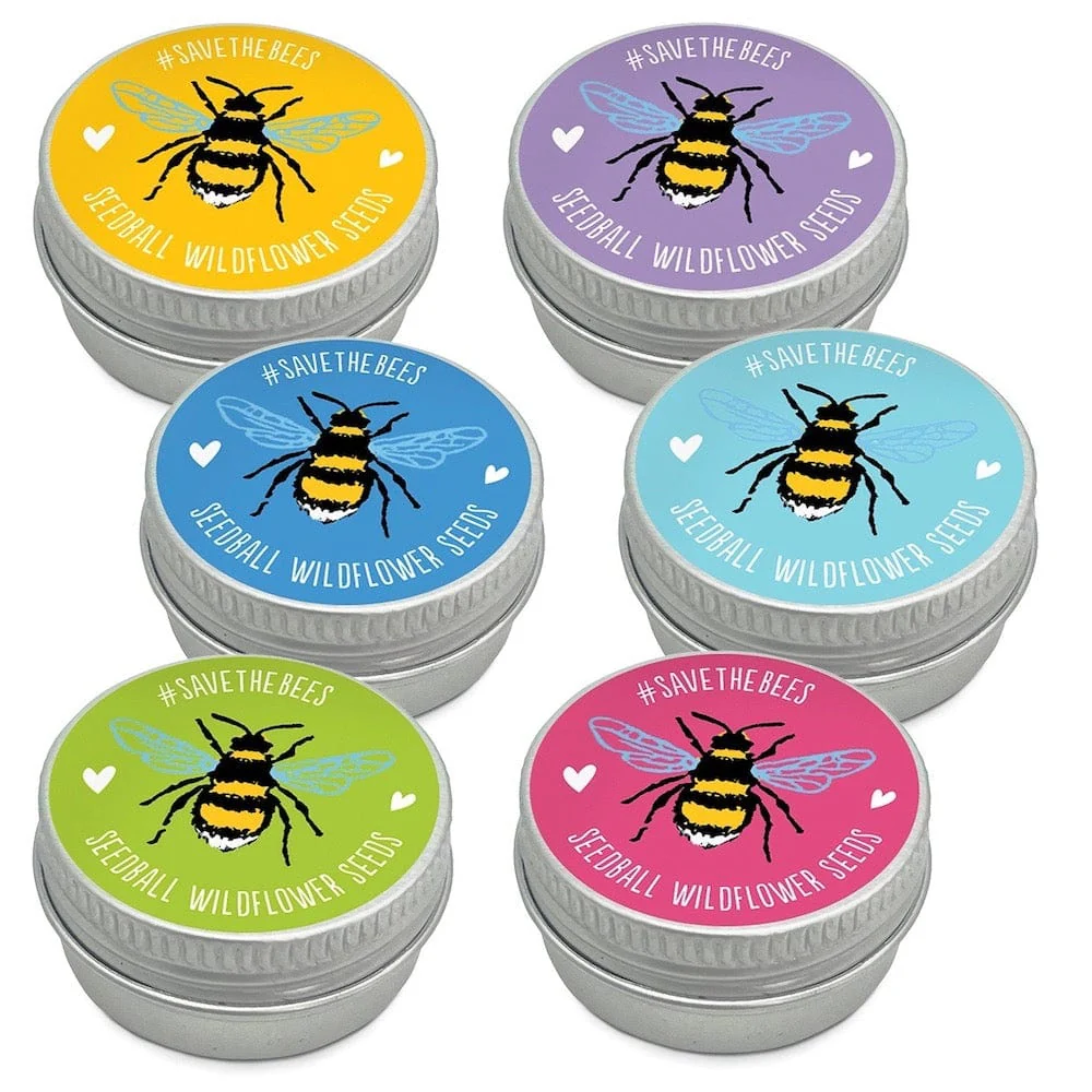 Save The Bees Mini Seedball Tins