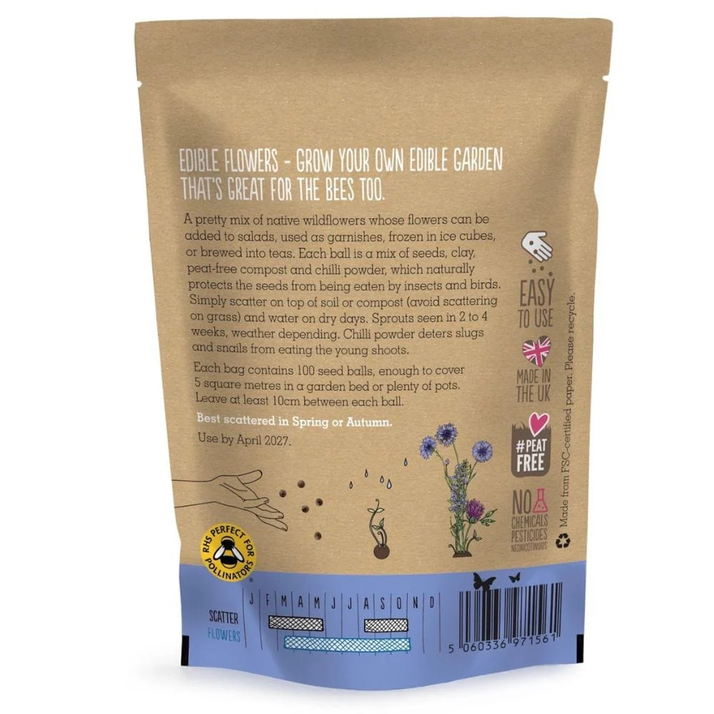 Seedball Wildflower Grab Bag - Edible Flowers - Image 6