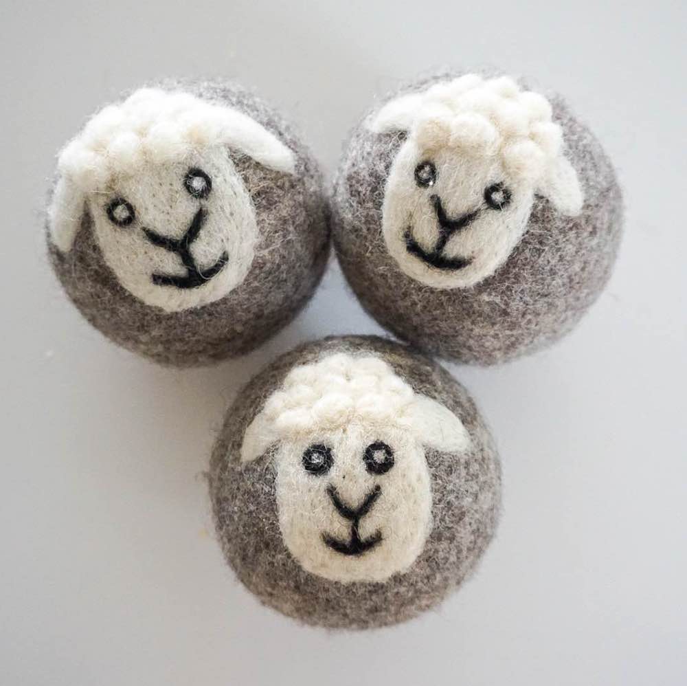 Sheep Wool Dryer Balls - Set of 3 & Storage Bag - Image 5