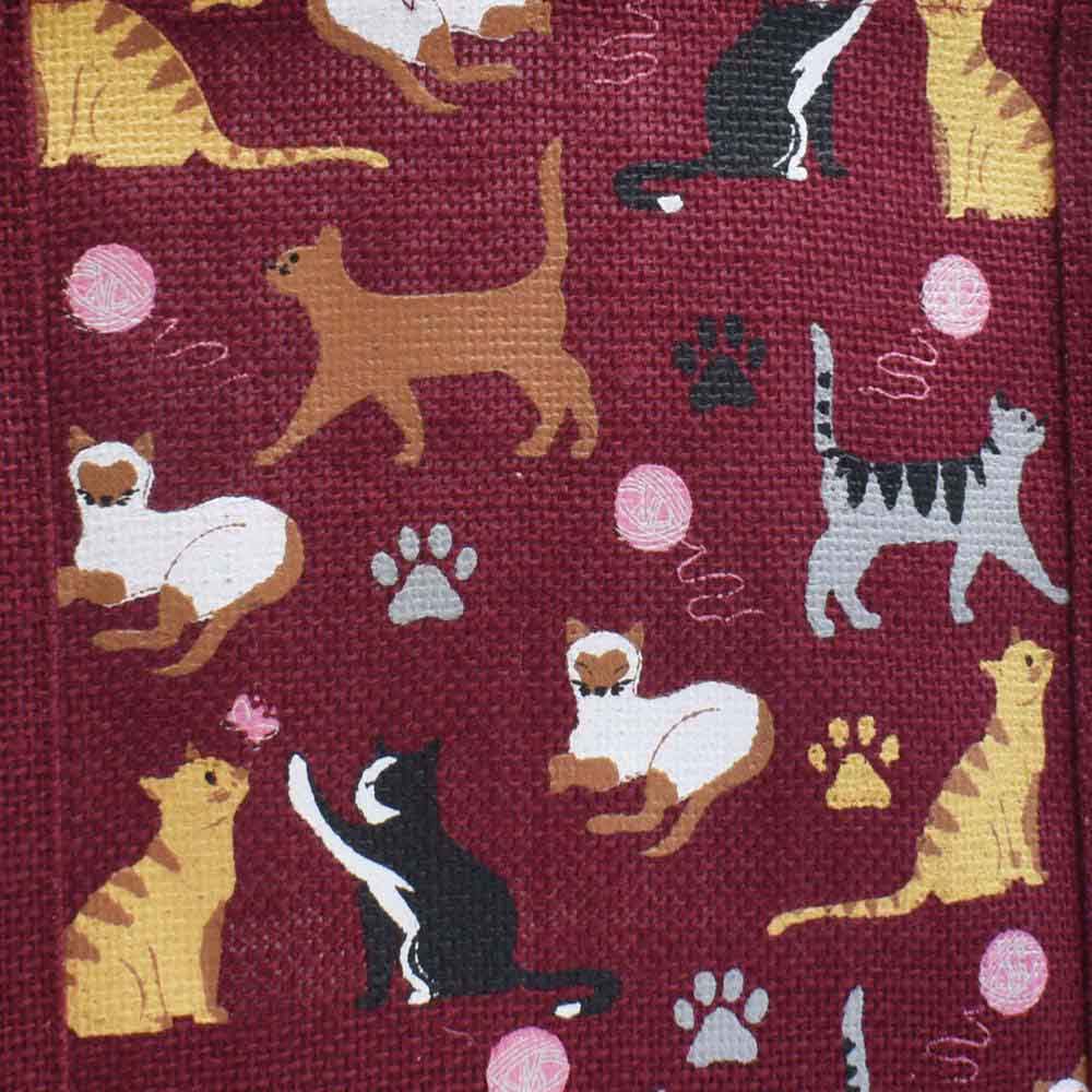Small Jute Bag by Shared Earth - Cats - Image 3