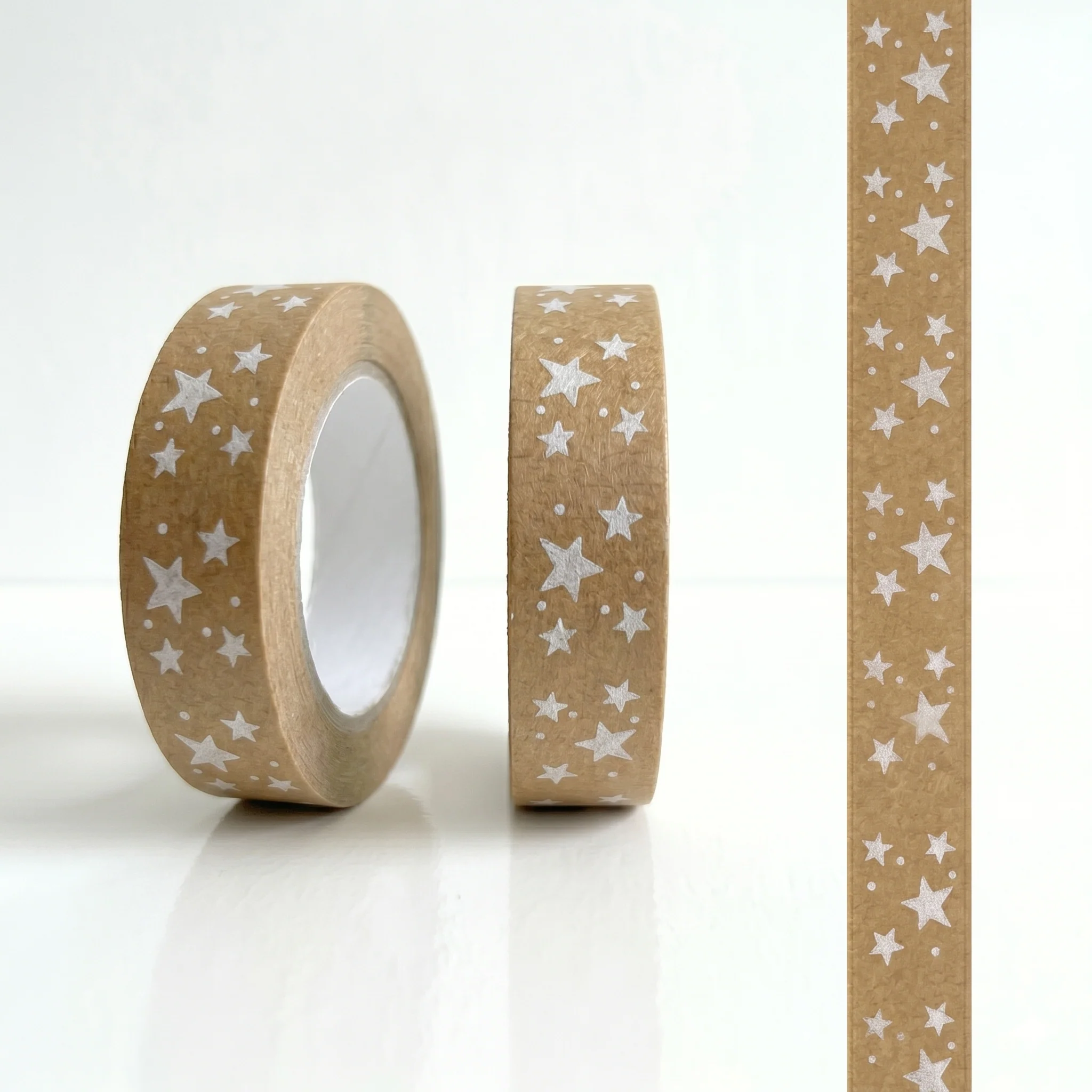 Stars Biodegradable Paper Tape 24mm x 50m