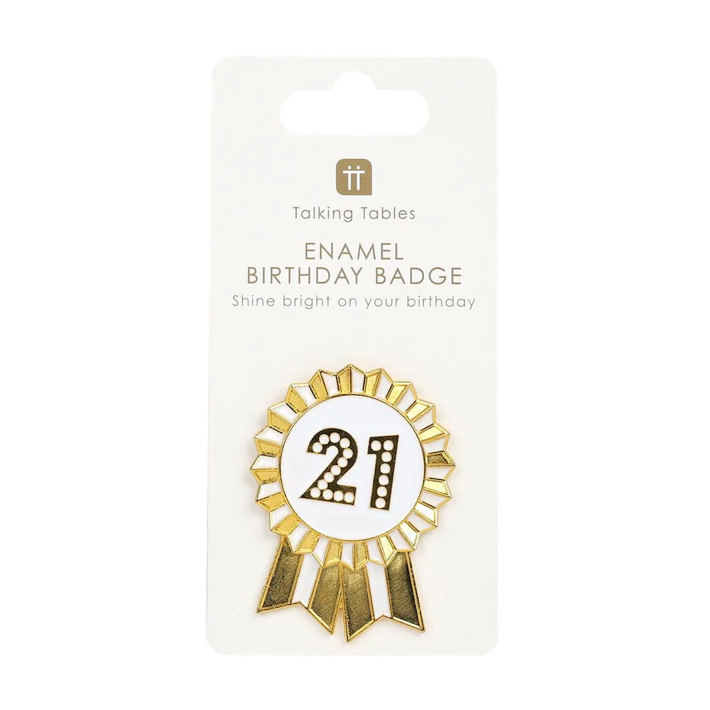 Luxe Gold Enamel Milestone Birthdays Badge - Image 5