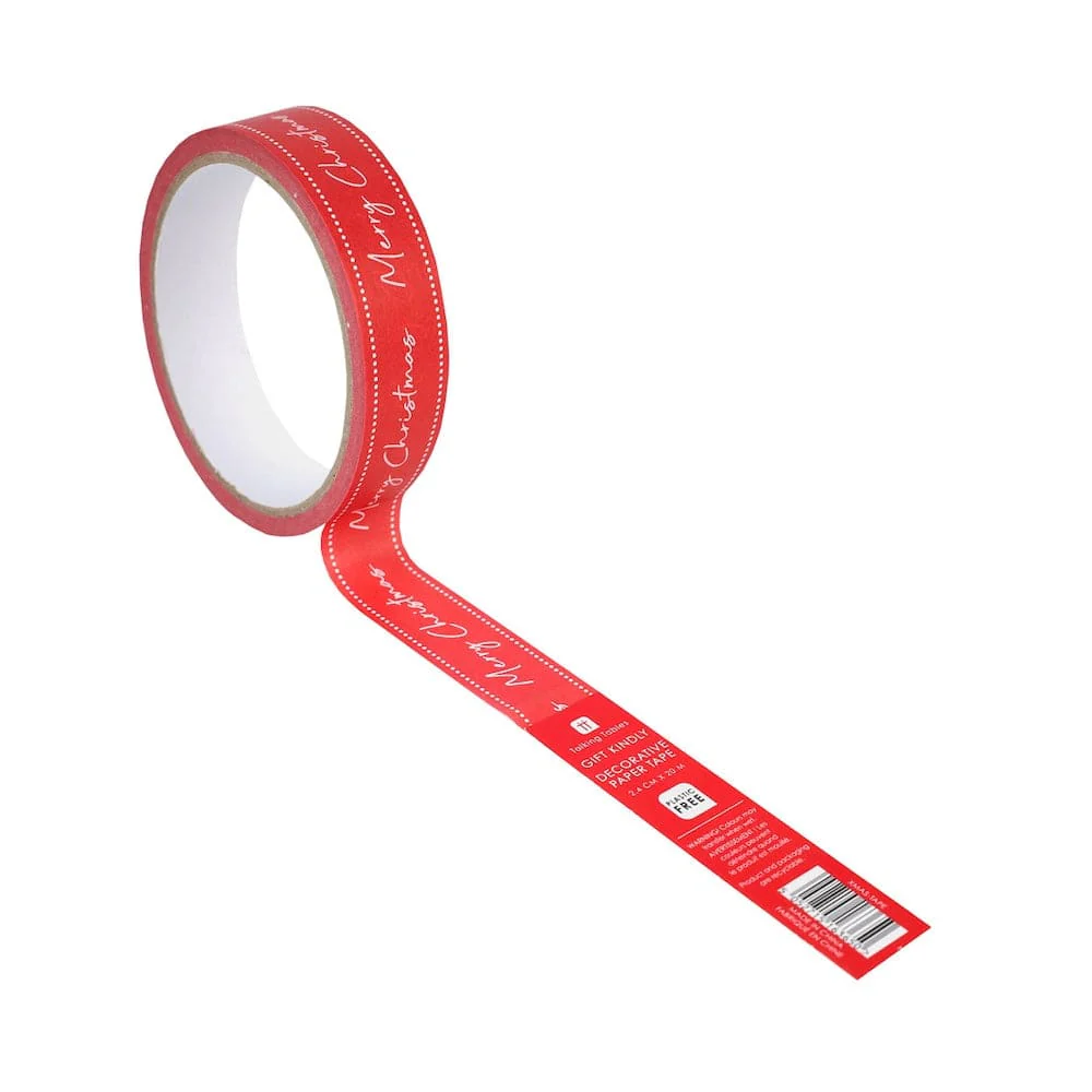 Talking Tables Merry Christmas Paper Gift Tape 20m