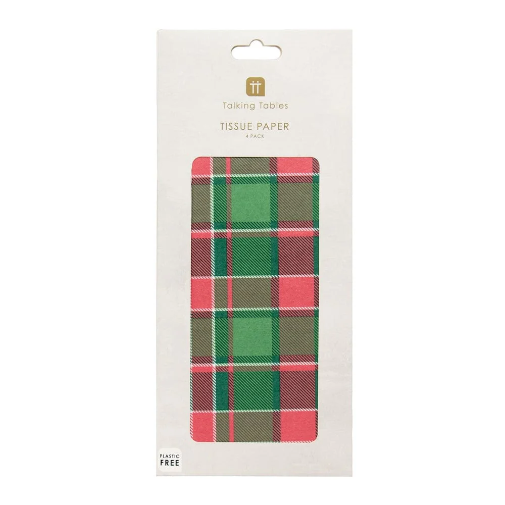 Tartan Christmas Tissue Paper - Image 3