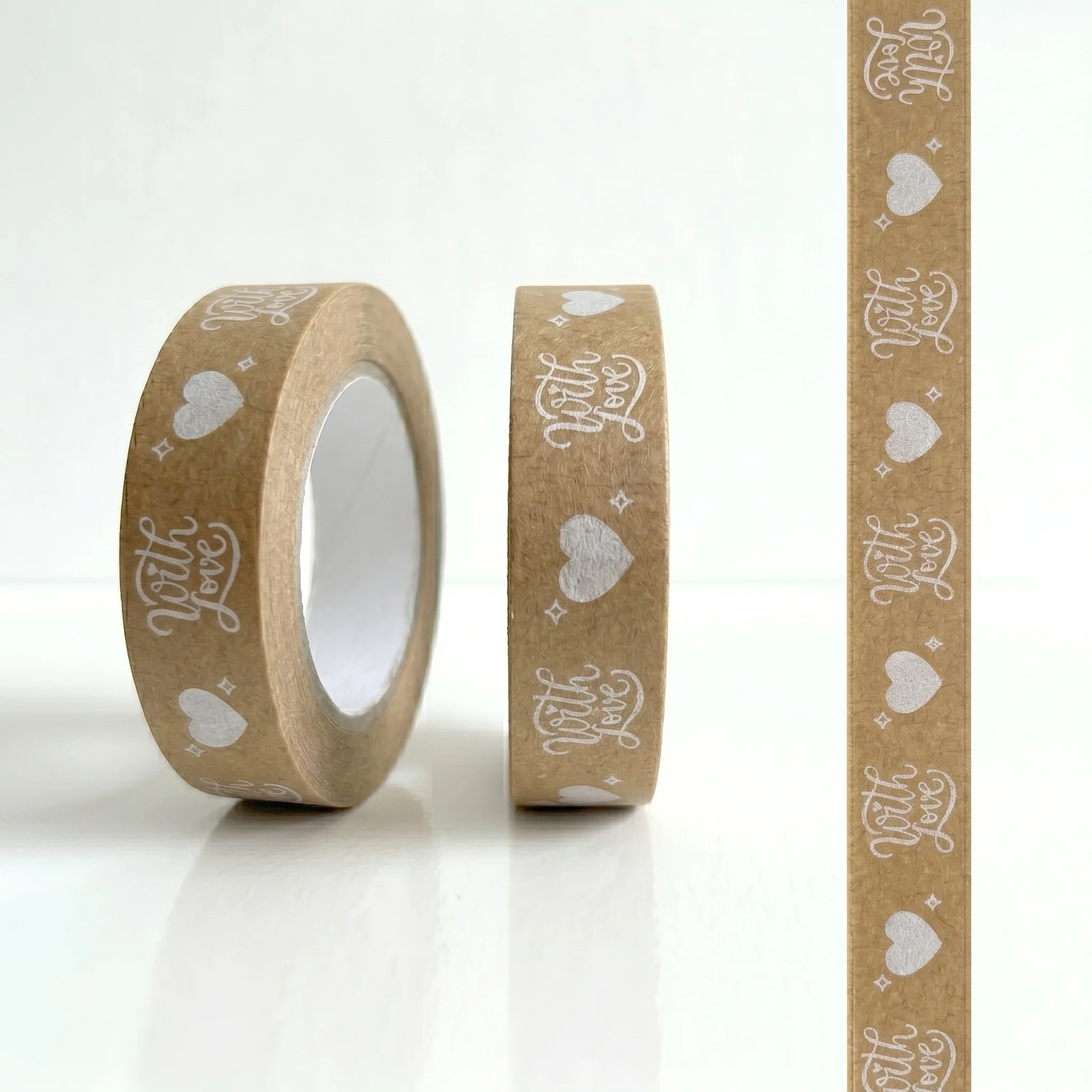 With Love Biodegradable Paper Tape 24mm x 50m