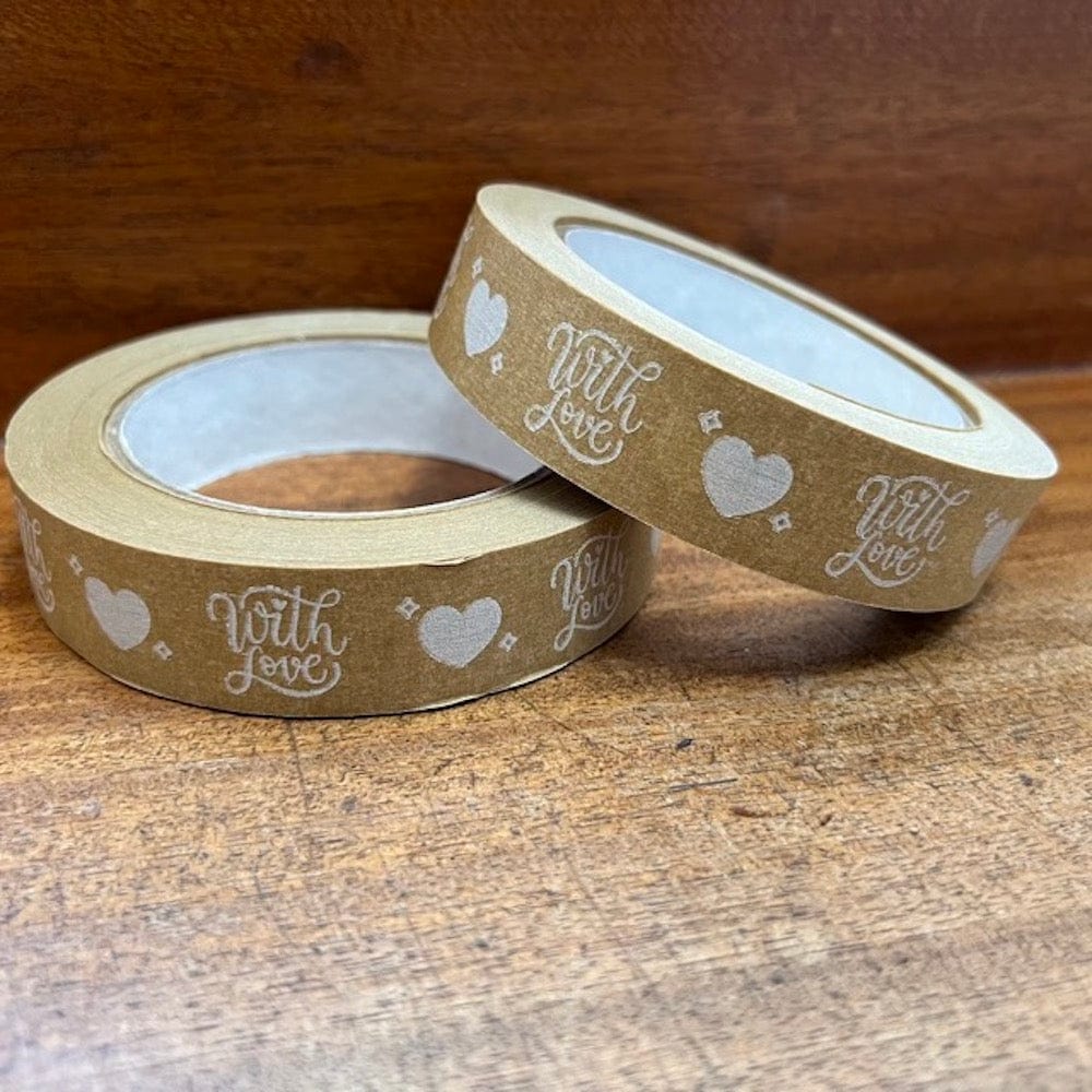 With Love Biodegradable Paper Tape 24mm x 50m - Image 2