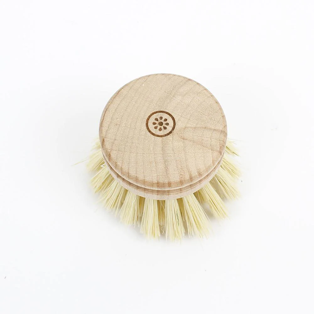 Wooden Replacement Head for Dish Brush with Plant Based Bristles