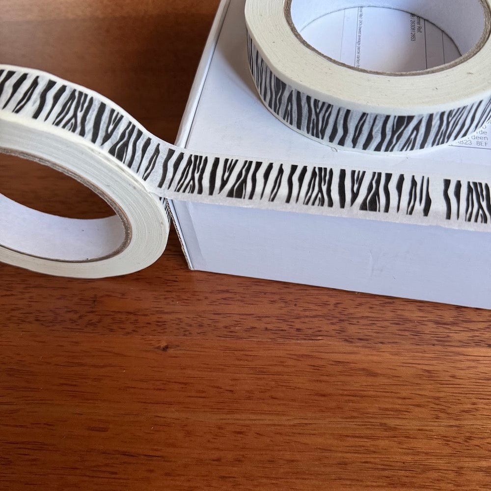 Zebra Print Paper Tape 24mm x 50m - Image 3